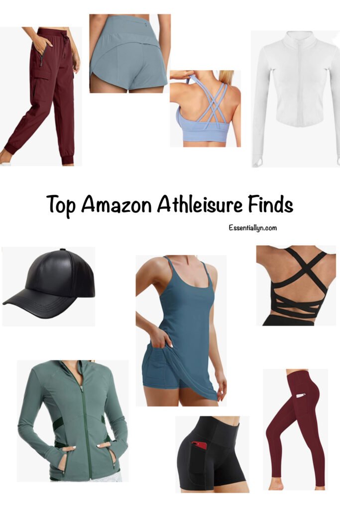 Affordable Amazon Comfortable Athleisure Athletic Yoga Fitness Clothing Fashion Finds for Women Sports Bra Jacket Hat