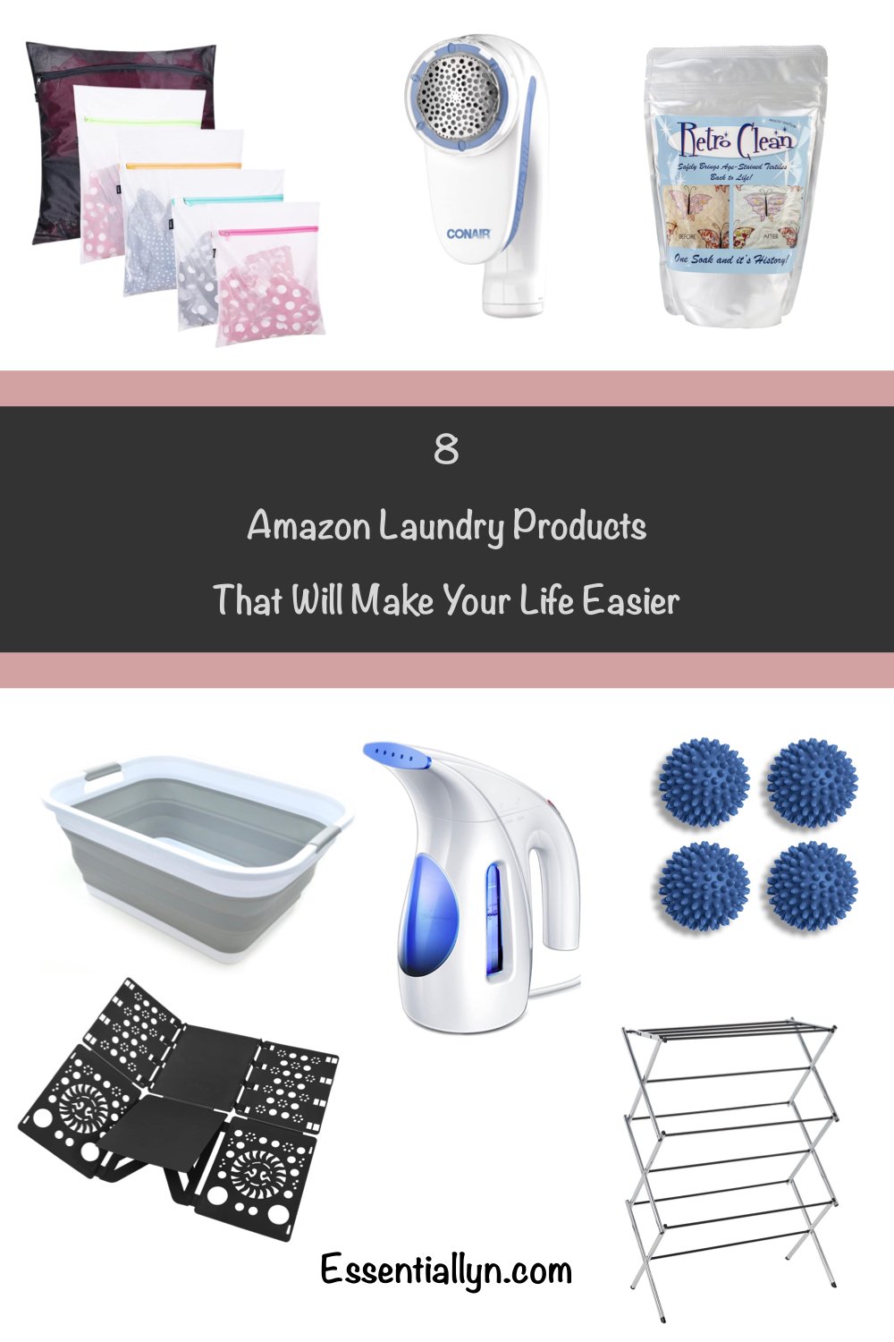 Laundry Products from Amazon Washer Clothes Hamper Laundry Basket Stain Removal Lint Remover Pilling Steamer Folding Clothes